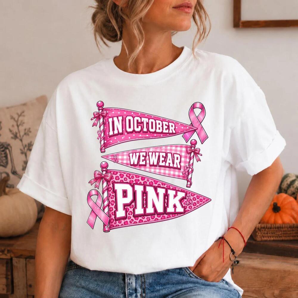 In October We Wear Shirt,  Awareness Tee, Fall Survivor Support
